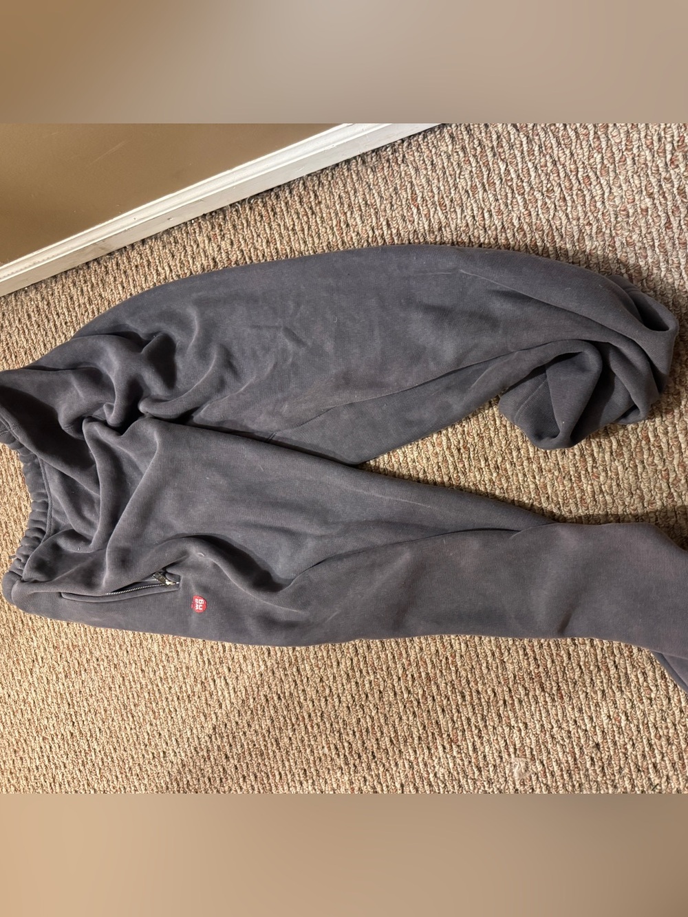 Alexander Wang Heather Gray Sweatpants with White Care Tag